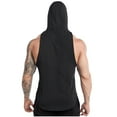 thumbnail image 5 of pstuiky Camisetas sin mangas para hombre, Camiseta deportiva sin mangas con capucha y secado rápido para hombre Camisas de hombre xxxl, 5 of 5