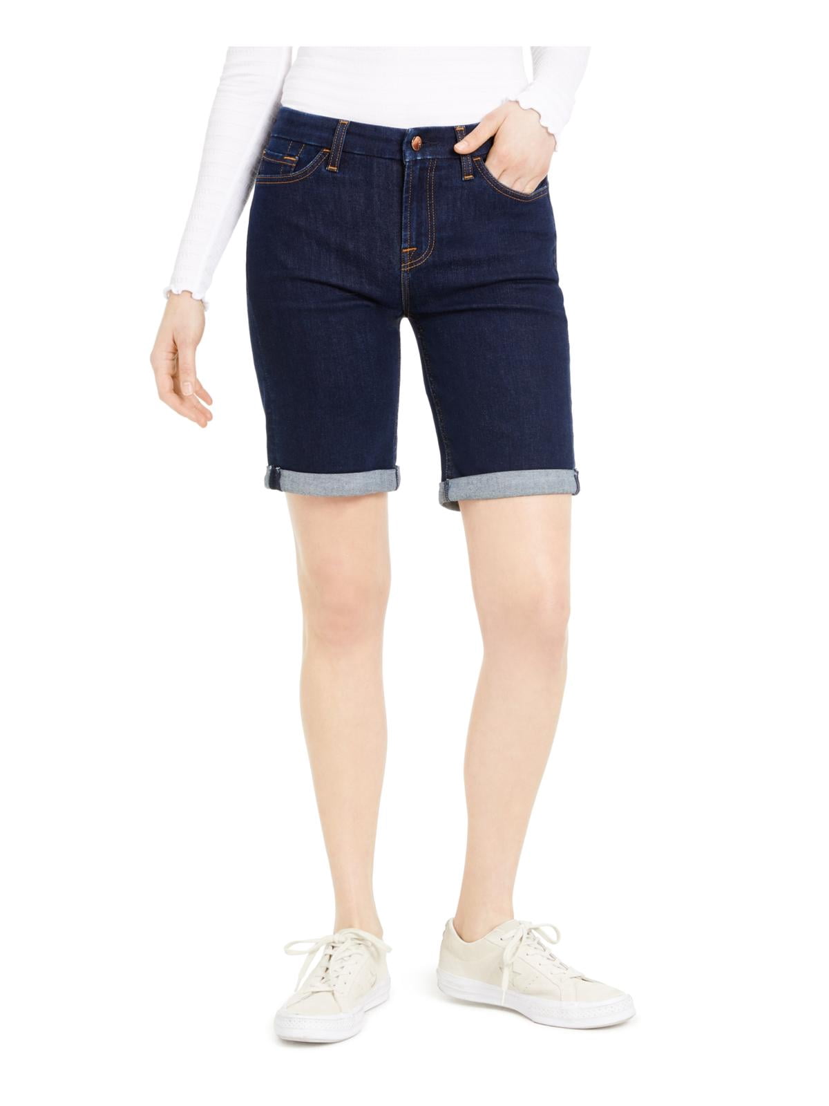 7 For All Mankind Womens Denim Rolled 