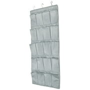 Household 20 Pockets Shoes Cosmetic Door Hanging <mark>Organizer</mark> Holder Bag Light Gray