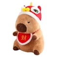 thumbnail image 3 of 11.81" Capybara Plush Toys (3Pcs) - Chinese Lion & Christmas - Cuddly Soft Huggable Stuffed Animals Toy, Birthday Chirstmas Graduation Back to School Gifts for Women Teens & Fans, 3 of 9