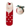thumbnail image 2 of Lroveb Womens Fuzzy Christmas Socks Socks For Women Girls Gifts Cute Fun Cozy Fluffy Winter Warm Slipper Xmas Holiday Socks, 2 of 5