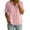 #0062-Pink, variant on Pounoo Womens Linen Peplum Shirts Loose Fit Half Sleeve Button Front Peplum Waist Breathable Tops Office Boho Style Blouses Gift
