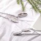 thumbnail image 4 of Pcs servilletas cadena flexible correa de cuello de cordón para adultos mayores niños de 19 pulgadas plata Feliz Sencillez, 4 of 5