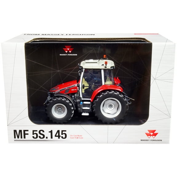 2021 Massey Ferguson 5S.145 Tractor Red with Gray Top 1/32 Diecast Model by Universal Hobbies