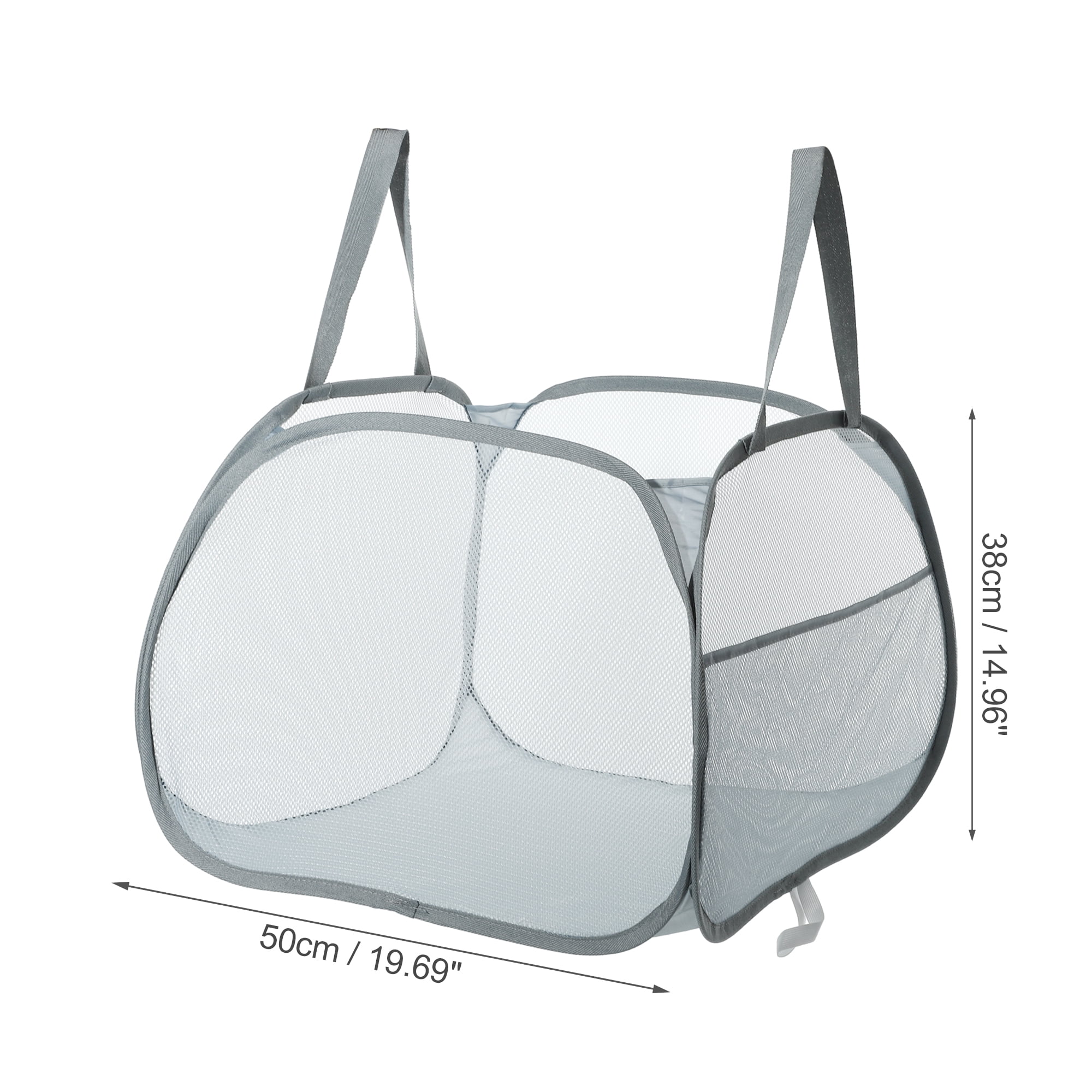 Unique Bargains Hamper Basket for Bathroom 1 Pc Gray