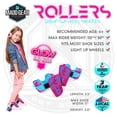 thumbnail image 2 of Madd Gear Light-Up Rollers - Pink/Teal, 2 of 9