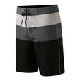 thumbnail image 4 of Mens Swim Shorts Leisure Layer Design Stylish Printed Versatile Beach Clothes for Men,Grey,32, 4 of 5