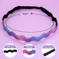thumbnail image 4 of FROG SAC 6 Zig Zag Glitter Elastic Headbands For Girls, Adjustable Non Slip Thin Stretch Wavy Headband for Teens, 4 of 9