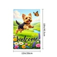 thumbnail image 4 of Amhnf Yorkshire Terrier Dog Welcome Garden Flag For Home Outdoor Garden Yard Decor 12x18 inch, 4 of 5