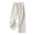 thumbnail image 3 of Women's Casual Wide Leg Pants Breathable High Waist Slimming Comfortable, 3 of 3