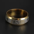 thumbnail image 4 of Jesucristo Cruz De Oración Boda Inoxidable Zulema Anillo Cruz de Jesús, 4 of 7