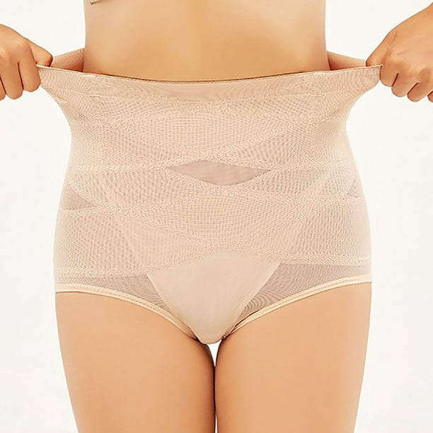 1Pc Women's Smooth Breathable High Waist Tummy Control Thong For Base  Layering