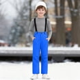 thumbnail image 2 of HCNTES Boys Girls Snowsuit Bib Overalls Children's Insulated Winter Wear with Adjustable Shoulder Straps(A-Blue,12-14 Years), 2 of 8