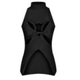 thumbnail image 5 of JGGSPWM Women Solid Camisole Sleeveless Shirts High Neck Tees Hollow Vest Cut Out Design Tank Tops Knot Irregular Tshirts Black L, 5 of 5