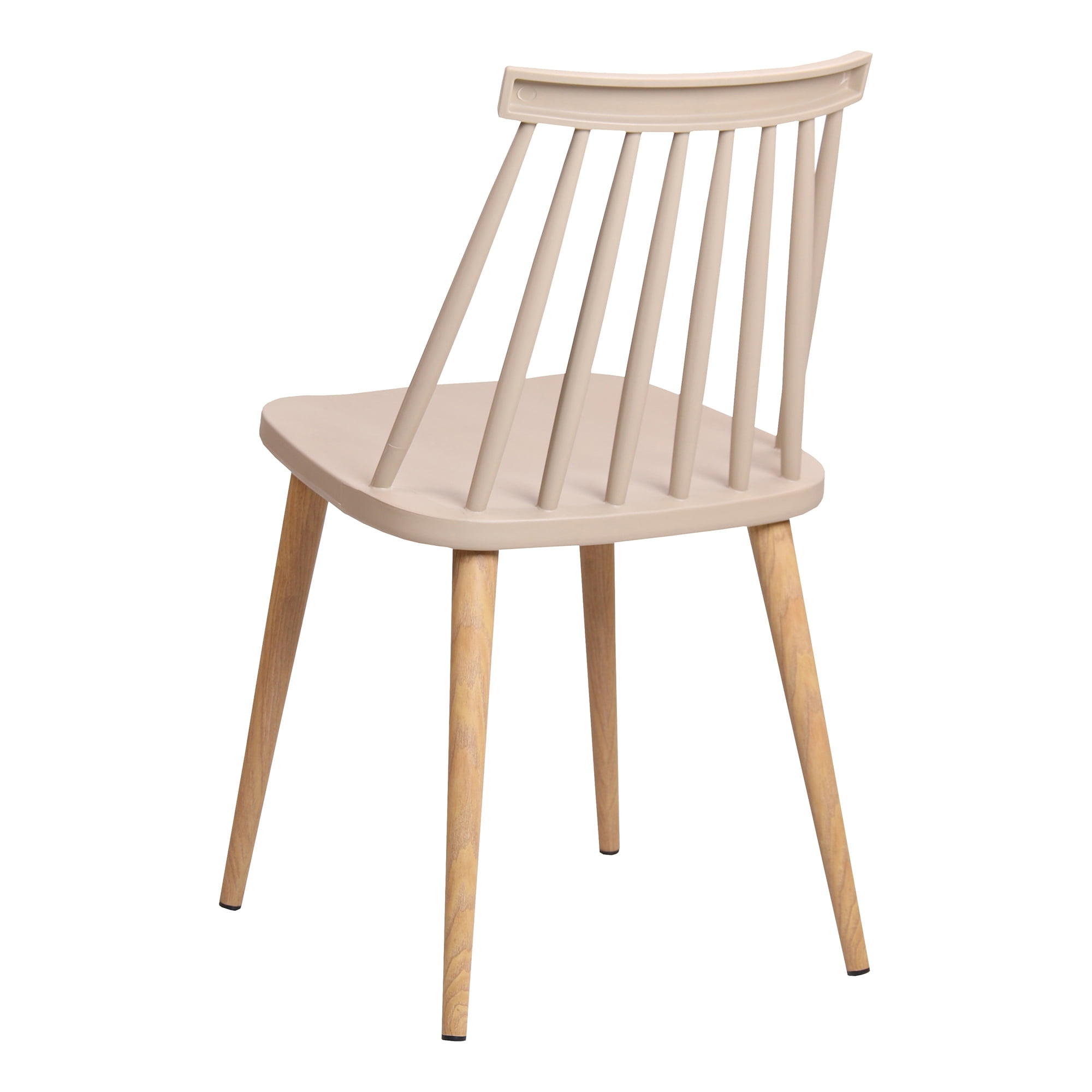 Abble Set of 2 Modern Dining Chairs Indoor Kitchen Chairs -Beige