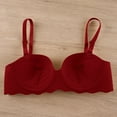thumbnail image 4 of Kureaily Women Casual Solid Color Multicolor Breathable Push Up Bra Adjustable Strap Underwear Full Coverage Bras, 4 of 4
