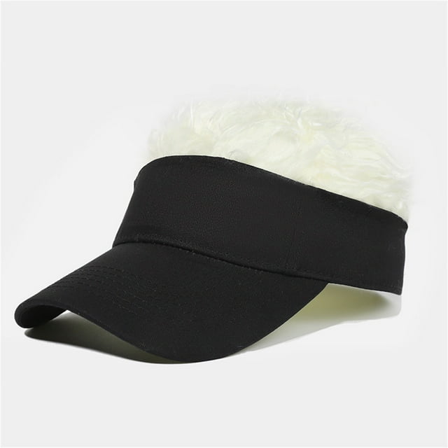 Jusqu'à 10$ Bérets Beige Visière Réglable avec Perruque Chapeau de Baseball à la Mode pour Hommes et Femmes Visière pour Cheveux