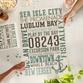 thumbnail image 5 of Lantern Press 1000 Piece Jigsaw Puzzle, Sea Isle City, New Jersey, Townsend Inlet, Typography with Anchor, 5 of 5