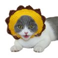 thumbnail image 2 of Flmtop Cute Handmade Dog Cat Hat Costume Caps Animal Head Party Decor Pet Accessory Little Lion, 2 of 9