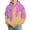 Dark Purple, variant on Kids Boys Girls Dripping Ice Cream Sprinkle Print Waffle Knit Hoodie Long Sleeve Hooded Sweatshirt With Front Pocket Casual Tops For Teen 4-14 Years