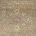 thumbnail image 1 of Ahgly Company Machine Washable Indoor Square Abstract Dark Almond Brown Area Rugs, 5' Square, 1 of 7