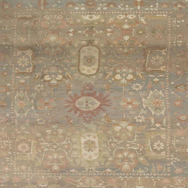 Ahgly Company Machine Washable Indoor Square Abstract Dark Almond Brown Area Rugs, 5' Square