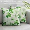 thumbnail image 3 of TIAOTIAOHOU St Patricks Day Decorations Pillow Covers,Lucky Shamrock Clover Pillows Decorative Throw Pillow Covers,Spring Farmhouse Decor Cushion Case for Home Couch Sofa, 3 of 5