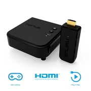 Nyrius ARIES Pro+ Wireless HDMI Video Transmitter & Receiver to Stream 1080p Video up to 165ft from Laptop, PC, Cable Box, Game Console, DSLR Camera with Bonus HDMI Cable (NPCS650)