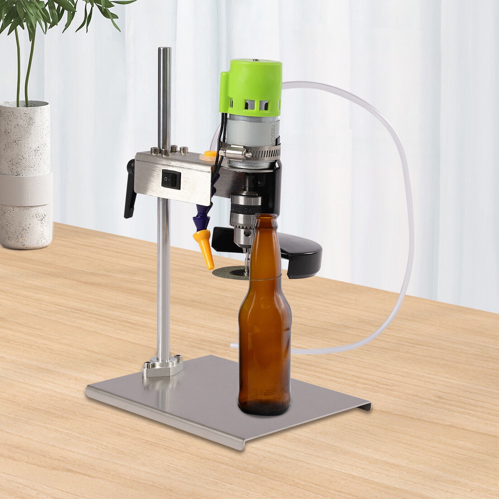 Denest 150W Electric Glass Bottle Cutter Glassware Cutting Machine with 3 Saw Blades
