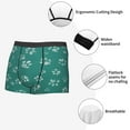 thumbnail image 3 of Fuzoiu teal green paw Print Men's Ultra Breathable Underwear,No Riding Up Boxer Briefs with ComfortFlexible Waistband-XX-Large, 3 of 5