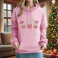 thumbnail image 2 of LEBONYARD Women's Trendy Hooded Drawstring Christmas Printed Pocket Front Sweatshirts Casual Long Sleeve Loose Warm Fit Regular Christmas Sweatshirts, 2 of 4