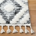 thumbnail image 3 of SAFAVIEH Moroccan Kensington Diamond Tassel Shag Area Rug, 3 of 7