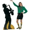 Fun Express - Preservation Hall Saxophone Player for Mardi Gras - Party Decor - Large Decor - Floor Stand Ups - Mardi Gras - 1 Piece