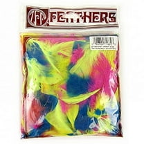 ZUCKERâ„¢ Loose Turkey Plumage Mix Dyed Feathers - 3 - 5" - 156 PCS - Hot