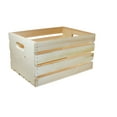 thumbnail image 2 of (3 pack) Hello Hobby Unfinished Wood Crate, 18 in x 12.5 in x 9.5 in, 2 of 16