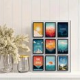 thumbnail image 2 of Mountain Sunset Retro Canvas Wall Art 15.75x11.81 Inches, 2 of 8