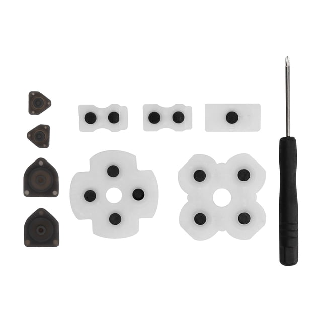 Fugacal Conductive Silicone Rubber Pad For PS4 Controller Replacement Pack With Screwdriver