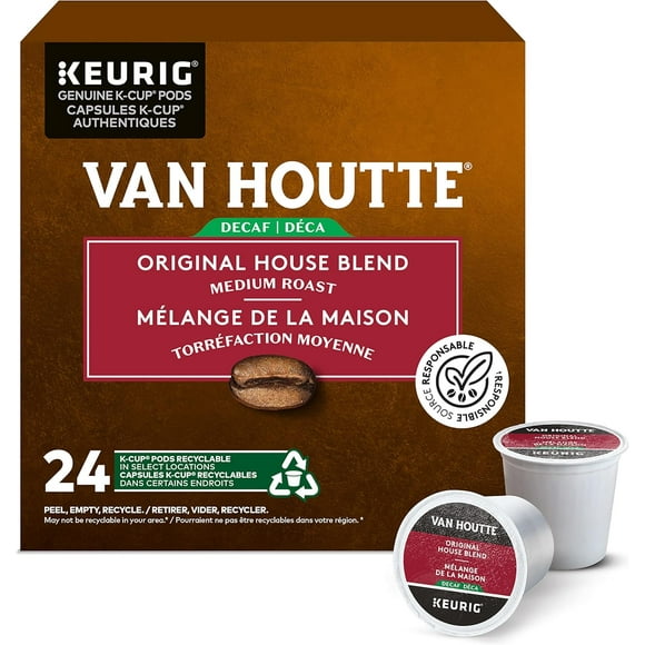 Van Houtte Decaf Original House Blend Keurig K-Cup Pods 96 count