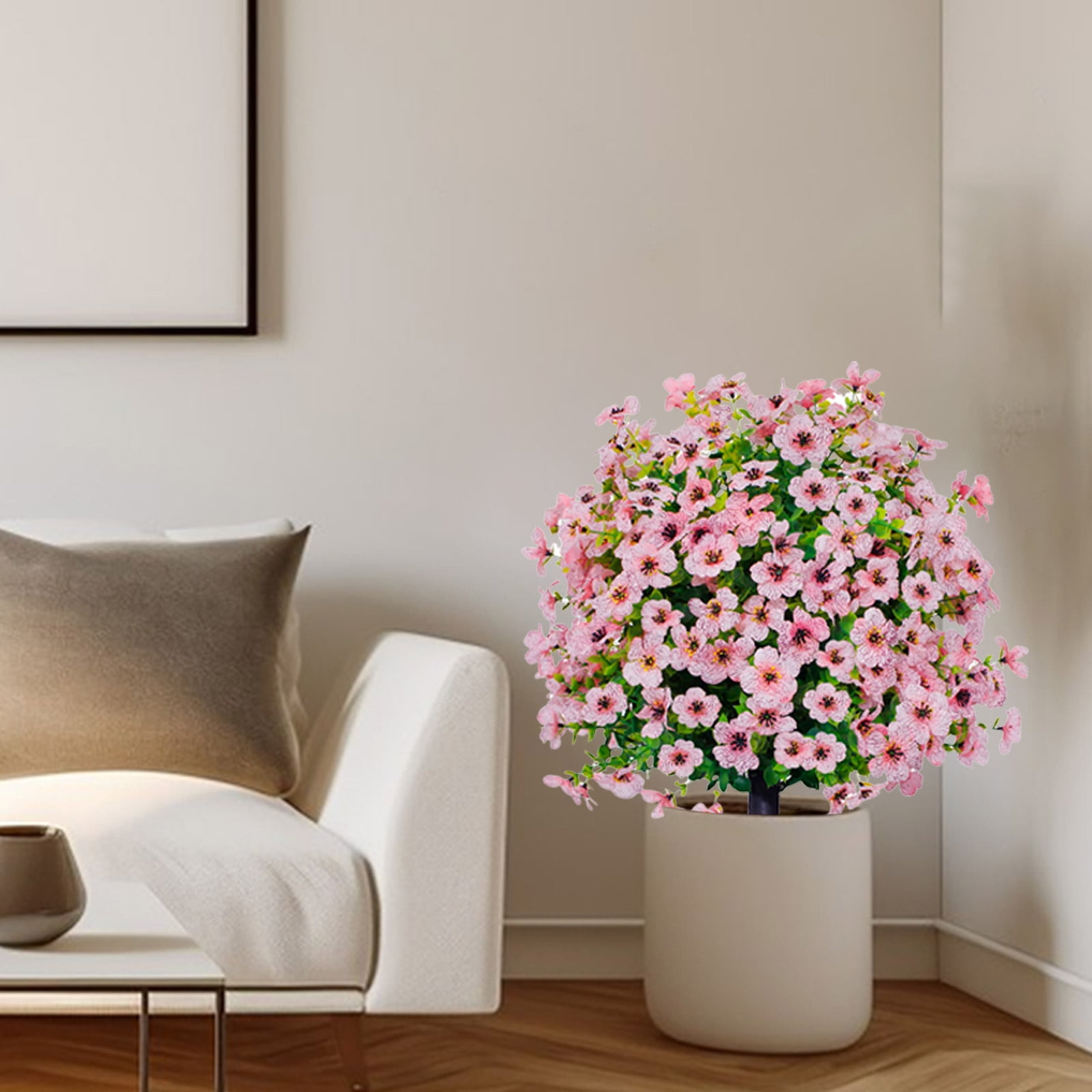 CY5O5ee 2PCS Artificial Flowers for Outdoors 23.62in Artificial SpikePlants Flowers Colorful Flowers Spring Decor for Porch Patio Home Yard Garden Window Box Pot Planters