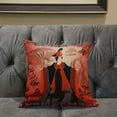 thumbnail image 5 of Three Women Indoor/Outdoor Pillow in Red Pink Black 16x16, 5 of 5