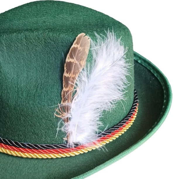 Classic Fedora Hats for Men Women Short Brim Felt Feather Hat