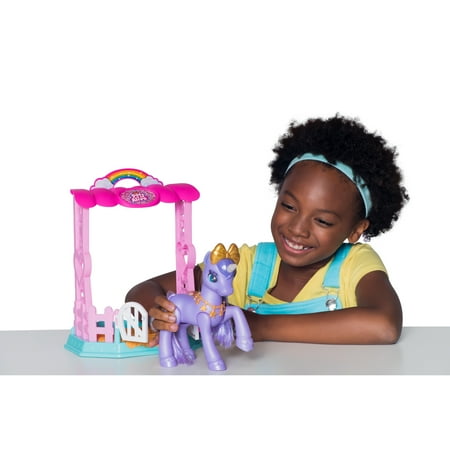 electric ride on unicorn with stable