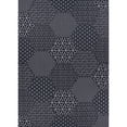thumbnail image 2 of 5.25' x 7.5' Black and White Contemporary Rectangular Outdoor Area Throw Rug, 2 of 4