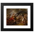 thumbnail image 2 of John Trumbull 14x12 Black Modern Framed Museum Art Print Titled - Joshua at the Battle of Ai - Attended By&nbsp;Death (1839-40), 2 of 5