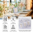 thumbnail image 4 of Efavormart 25 Pack White Blue Double Sided Paper Wedding Table Numbers with Chinoiserie Floral and Gold Foil Numbers Print, 7" Free Standing Table Sign Cards 1-25, 4 of 11