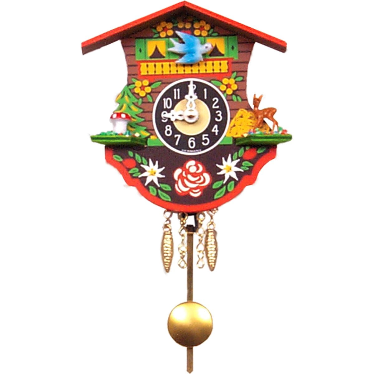 4.5" Engstler BatteryOperated Mini Cuckoo Wall Clock