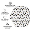 thumbnail image 3 of Lsque Lovely Penguin Pattern 4" Drink Coasters Set of 4, PVC Leather Absorbent Coasters, Table Coaster Set Decorative Coffee Cup Coasters Housewarming Gift -Hexagon, 3 of 6