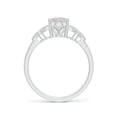thumbnail image 2 of Angara Natural Opal Ring - Vintage Style Oval Opal Ring with Diamonds for Women | October Birthstone Jewelry | 14K White Gold Opal Ring (Ring Size = 8.5), 2 of 10
