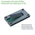 thumbnail image 3 of Unidad externa SSD IO CREST NVMe USB4.0 tipo C ultrarrápida, 3 of 7