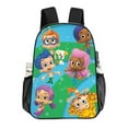 thumbnail image 4 of Bubble Guppies Cartoon Clear Backpack 17 Inch Transparent Bag Laptop Daypack Large Capacity Clear Through Backpack Travel Bag, 4 of 8